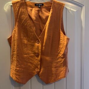 Steve Madden women’s linen vest size M